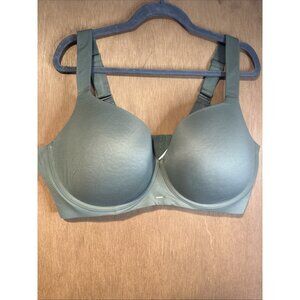 Cacique Llightly Lined Full Coverage Bra Size 46DDD Green Underwire